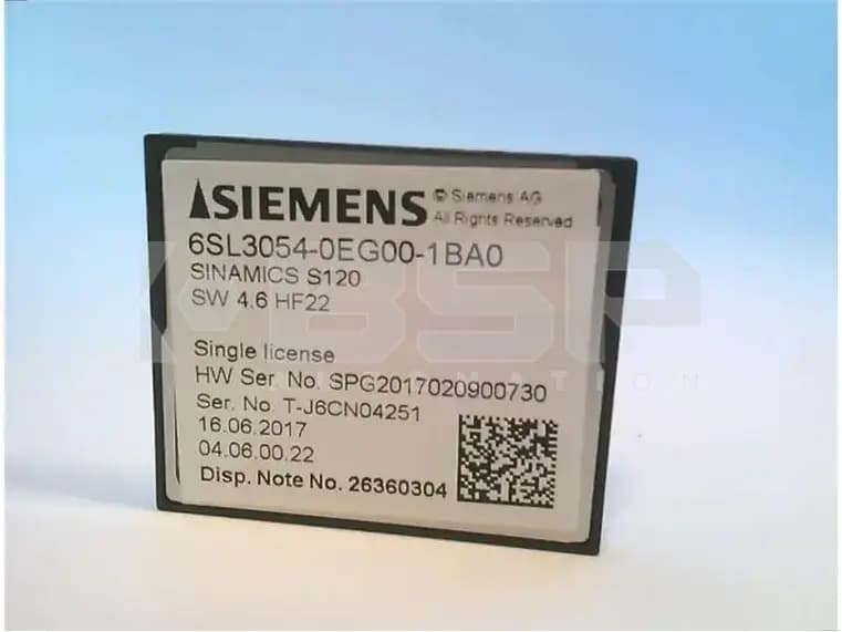 Siemens 6SL30540EG001BA0 Siemens 6SL30540EG001BA0