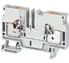 Terminal Block, Feed Through, 38A, 600VAC/DC, 8.1mm, Gray, 22-8AWG