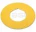 Legend Plate, Yellow, IEC Ring, Blank