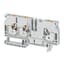 Terminal Blocks , Push In, 6mm² (22-8 AWG), 38A , Feed-Through, 1 Point to 2 Point