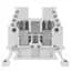 Terminal Block, 30A, 600V AC/DC, White, 4mm, Space Saver