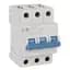 Circuit Breaker, Miniature, 15A, 3P, Supplementary, Trip C
