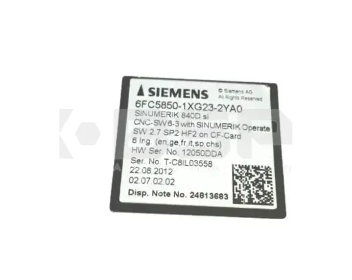 Siemens 6FC5850-1XG23-2YA0 Siemens 6FC5850-1XG23-2YA0