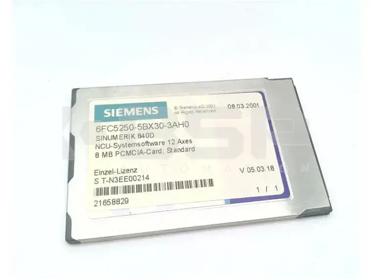 Siemens 6FC5250-5BX30-3AH0 Siemens 6FC5250-5BX30-3AH0