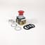 Push Button, 30mm, Maintained, Mushroom, Red, 2NCLB, Finger Guard