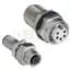 Bulk Head Connector, Pass-Thru, Micro 5-Pin, Thin Media