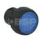 800F Push Button, Illuminated Flush, 1 NO, Std, White LED, Clear, I