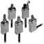 Limit Switch, Safety, Dome Plunger, Panel Mount, 2m Cable