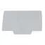 Terminal Block, End Barrier, Gray, DIN Rail Mount, 50 per Pack 1272680