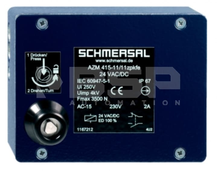 Schmersal AZM415-02/11ZPKFE24VAC/DC Schmersal AZM415-02/11ZPKFE24VAC/DC