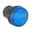 Pilot Light, Round Metal, Amber, Operator Only, IP66