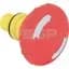 800F 60 mm Twist To Release E-Stop, Red, Metal