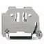 Terminal Block, End Anchor, Screw Less, 6mm, Gray