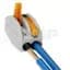 Push-In Wire Connector, 2 Ports, 28 - 12 AWG, Gray, Order of 1 = Box of 50 Connectors