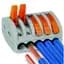 Wire Connector, Lever Nut, Five Port, Push In, 28 to 12 AWG, Box of 40