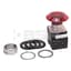 Push Button, Push-Pull, Illuminated, 30mm, Red, Jumbo, Mushroom