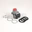 Push Button, Extended Red Head, 2NC Contacts, w/Guards