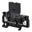 Terminal Block, Push-In Connection, IEC, Fuse, Feed-Through, 4mm, 60-150V, LED, Black