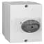 Enclosure, with Red/Yellow Handle, Molded Plastic, for 140M-C