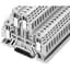 Terminal Block, Double Deck, 20A, 300V AC/DC, Gray, 4mm, 22 - 12AWG