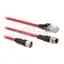 Cordset, Male, Straight, 8-Pin, No Connector, PVC Cable, Red, 24AWG, IEC Color Coded, 5m