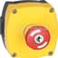 Assembled Station, 1 Hole, Plastic Enclosure, Yellow, PG Conduit Kn