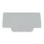 Terminal Block, End Barrier, Gray, DIN Rail Mount, 20 per Pack 1287618