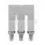 Terminal Block Jumpers, 10P, Gray, Screw Type, Center, for 1492-W3