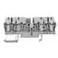 Terminal Block, 25A, 600V AC/DC, 2 Connection Side, Black, 2.5mm