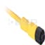 Cordset, DC Micro M12, 4 Pin, Straight, Female, 5m, Yellow 48862