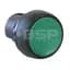 800F Push Button, Flush, Start, Green, Metal