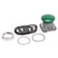 Push Button, Mushroom Head, Momentary, 30mm, Green, Operator Only