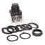 Push Button, Extended Head, Black, 1NO, Standard, Contacts