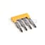Terminal Block, Jumper, Screwless, 4P, Yellow, for 1492-LM3