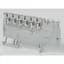 Terminal Blocks, 13A, 300VAC/DC, Control Power Distribution, 6 Points, Red