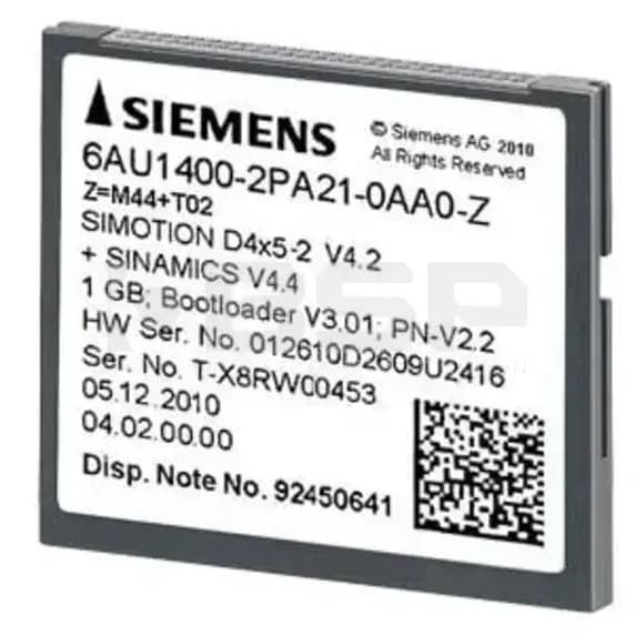 Siemens 6AU1400-2PA23-0AA0-Z-M44 Siemens 6AU1400-2PA23-0AA0-Z-M44