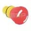 Push Button, 40mm Mushroom Head, Push-Pull, Yellow Plastic