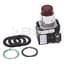 800T Momentary PB, Full Voltage, 12-130 V AC/DC, LED, Ext Head, Red