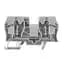 Terminal Block, 60A, 600V AC/DC, Gray, 16 - 6AWG, 10mm