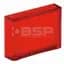 800B 16 mm Push-Button Red Lens Cap - Rectangle