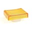 800B 16 mm Push-Button Yellow Lens Cap - Rectangle