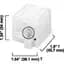 Terminal Block, Panel Mount, 25A, 600V AC/DC, 6P, White