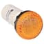 Pilot Light, Amber Lens and LED, 120VAC