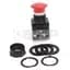 800H Momentary Mushroom Head Push Button, Black, 1 NO Standard