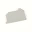 Terminal Block, End Barrier, Gray, for 1492-J4TW, -JKD4TW