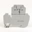 Terminal Block, 2 Circuit, Plug-In, 20A, 300V AC/DC, Gray, 2.5mm 2003
