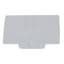 Terminal Block Accessories End Barrier , Yellow, Qty. 50