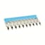 Terminal Block, Jumper, Screwless, 10P, Blue, for 1492-J4, J4M