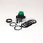 Push Button, Extended Green Head, Plastic, 30 mm, 2NO/NC
