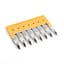 Plug-In Center Jumper, 6 MM Center to Center, 8 Pole Yellow